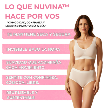 Nuvina | Bombachas antifugas con sistema de filtrado tricapa