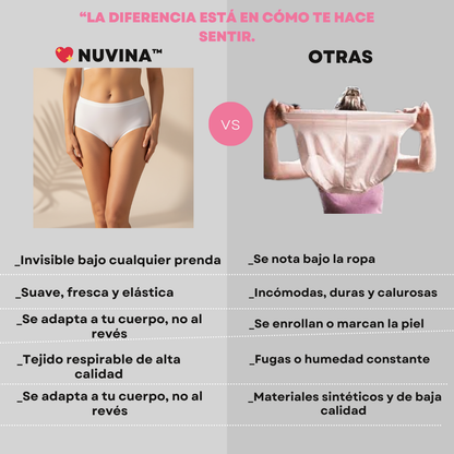 Nuvina | Bombachas antifugas con sistema de filtrado tricapa